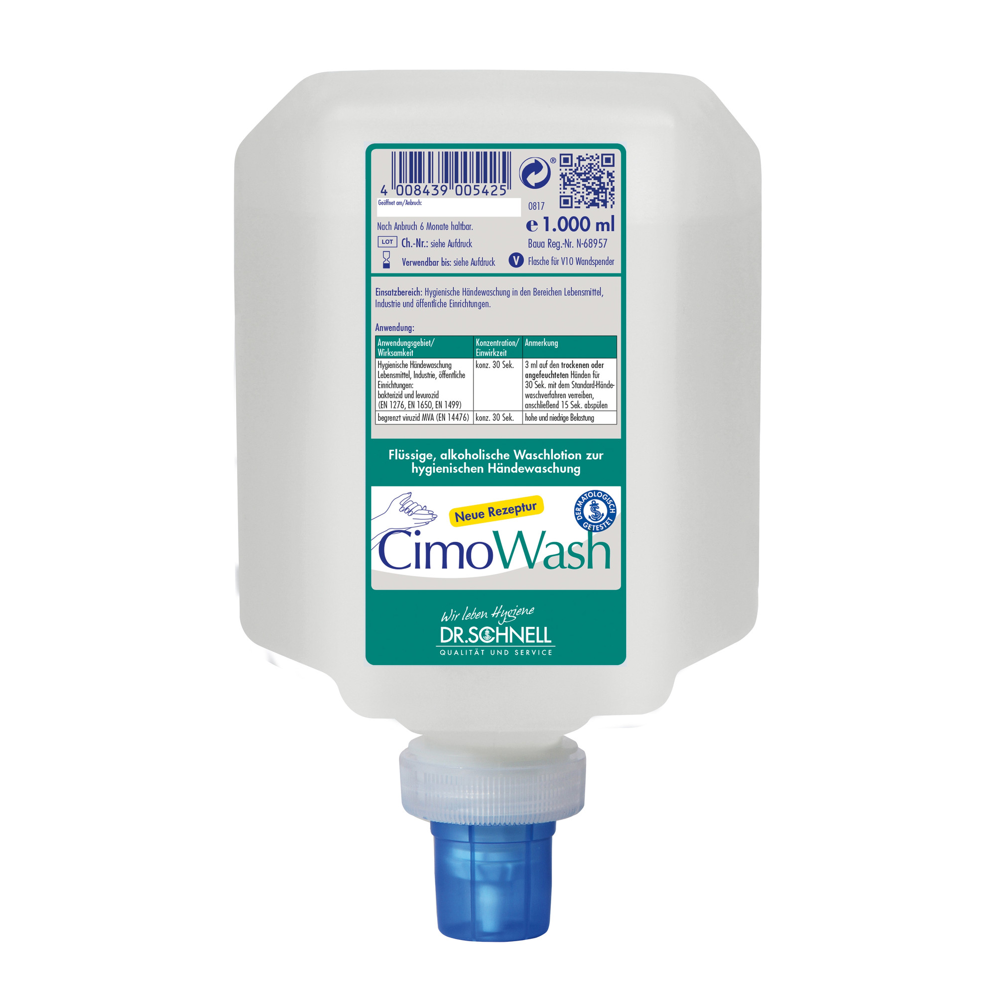 CimoWash Waschlotion V10-Spenderflasche, 1 Liter